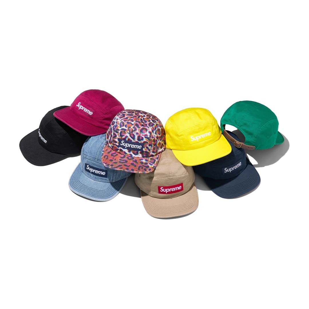 2024AW SUPREME WASHED CHINO TWILL CAMP CAP 五分割 老帽 帽子 現貨