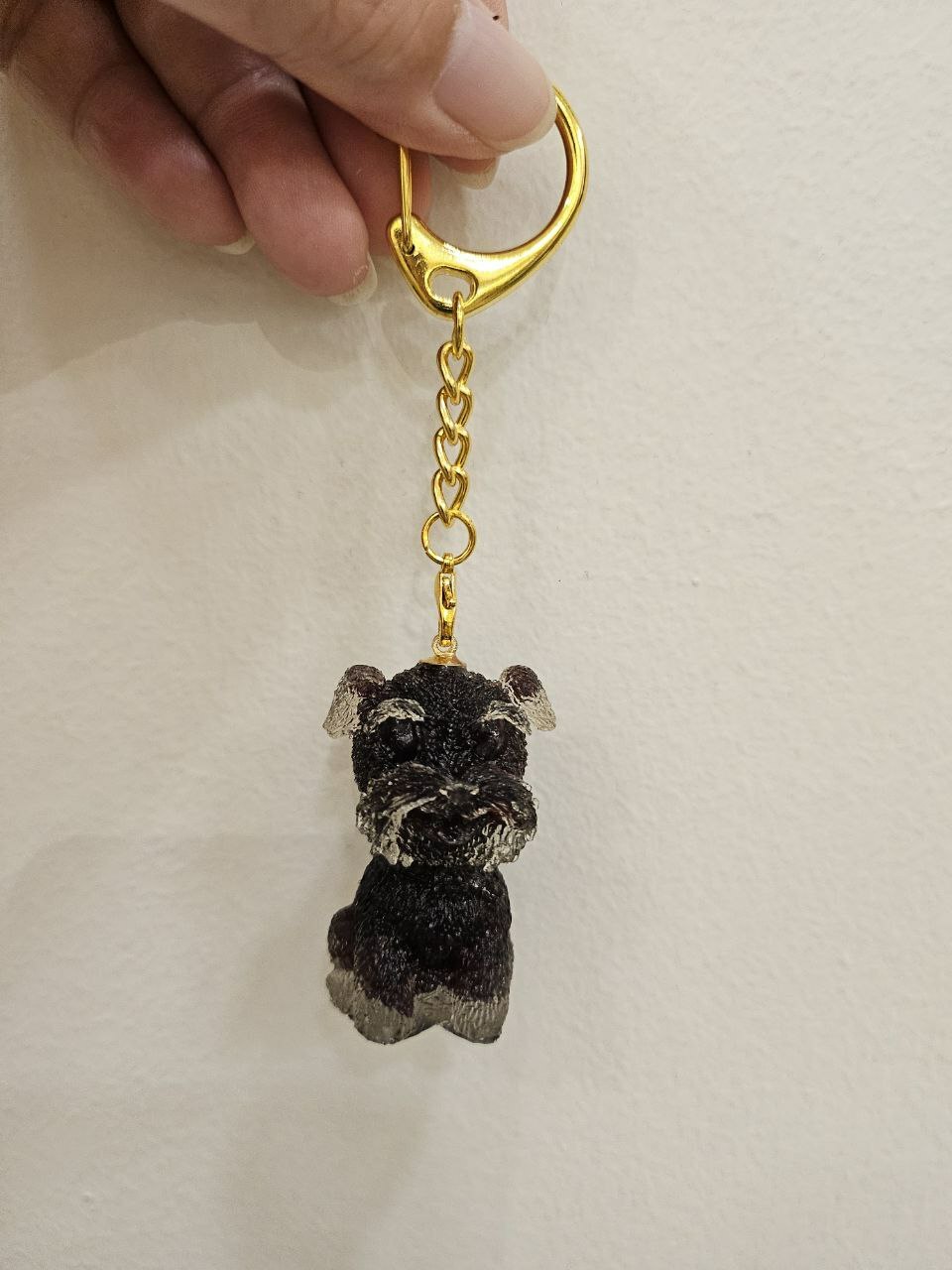 [S] GEMZ & CO BFG MINI AMETHYST SCHNAUZER KEYCHAIN, X49 (X49)
