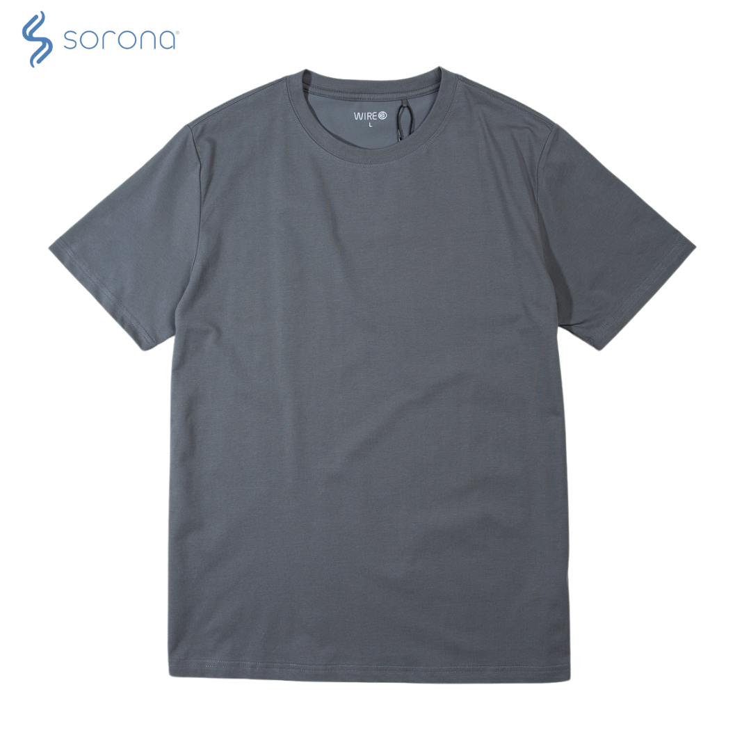SORONA升級版 WIRE 親膚彈性 短袖 素T 快乾冰瓷棉 短T 冰涼感 不悶熱 【 FUZY 】- S201658