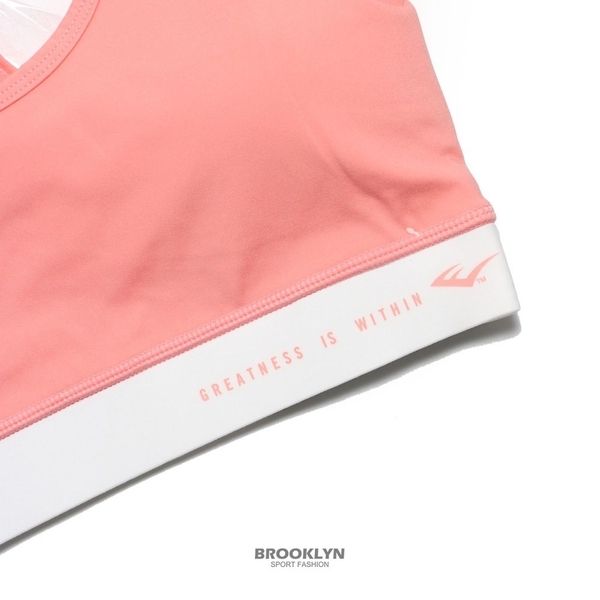 EVERLAST 運動內衣 桃粉白 標語 印花 健身 訓練 有氧 運動 女 4122146051