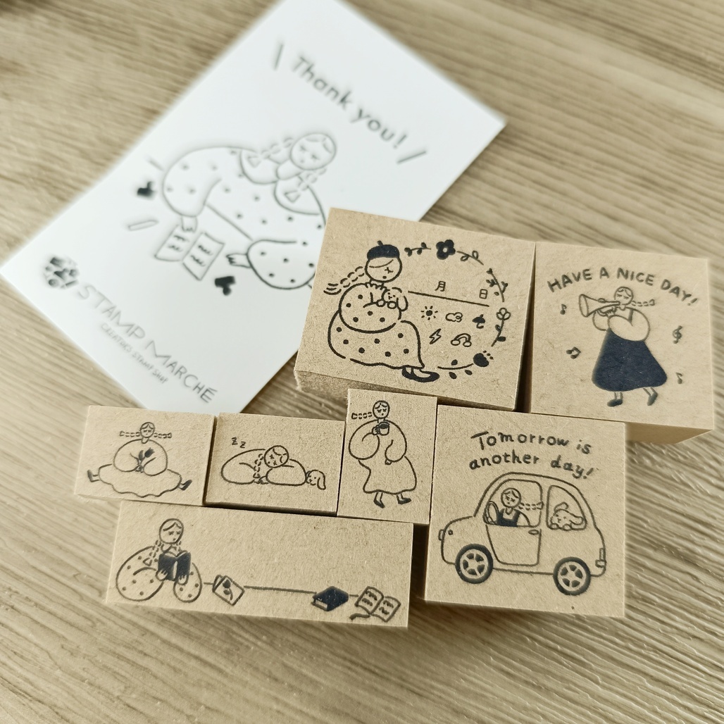 日本Stamp Marche．原創手帳印章 共七款