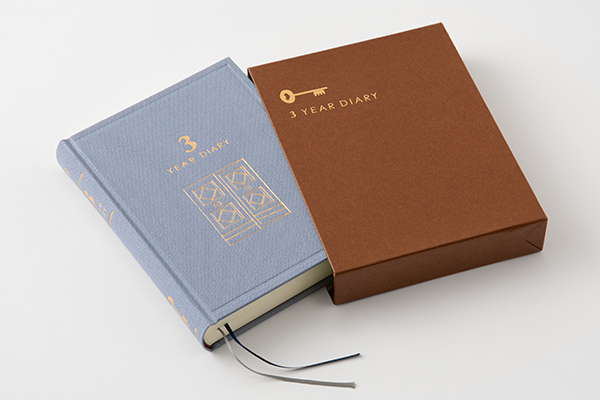 日本MIDORI ．三年連用日記 迷你 籃紫 12711-006