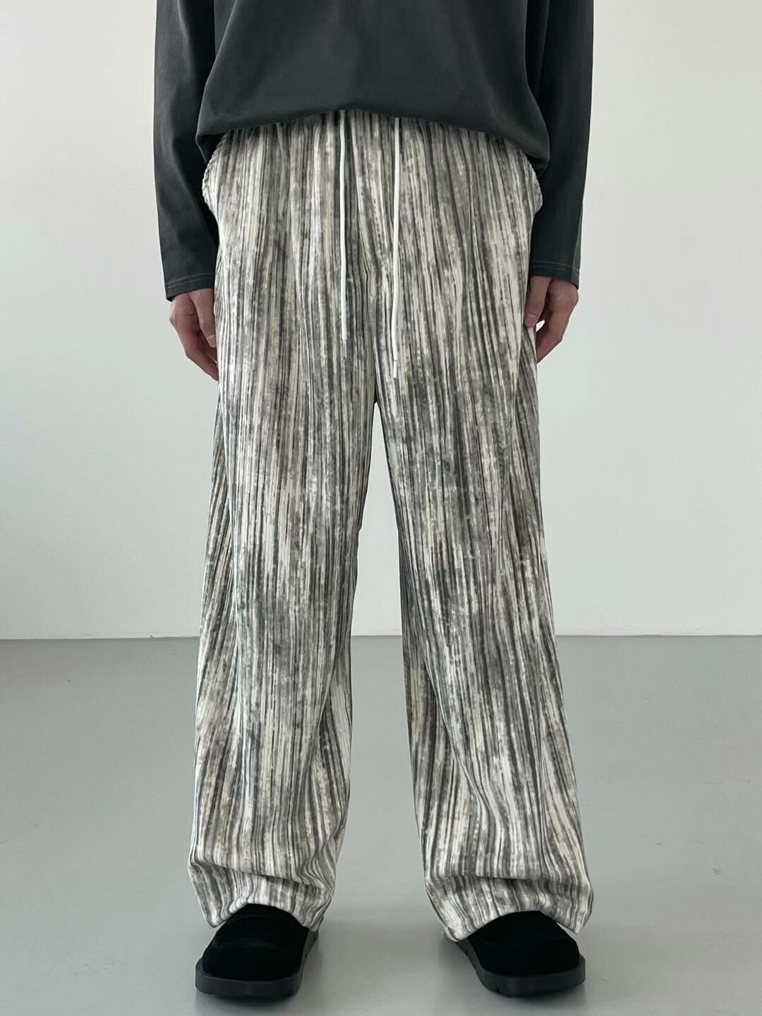 直紋鬆身褲 ENOC-002P