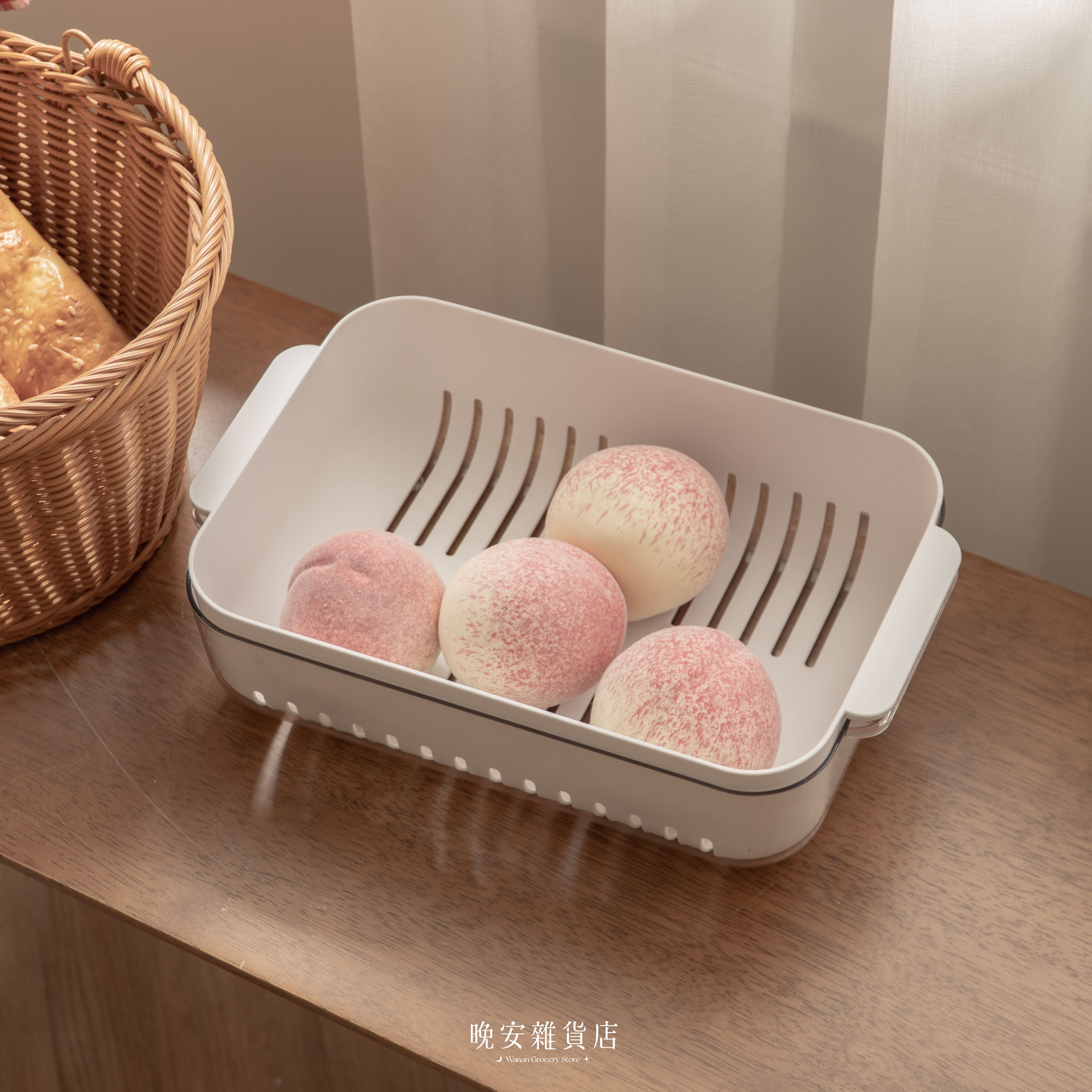 【瀝水儲物】廚房雙層瀝水籃