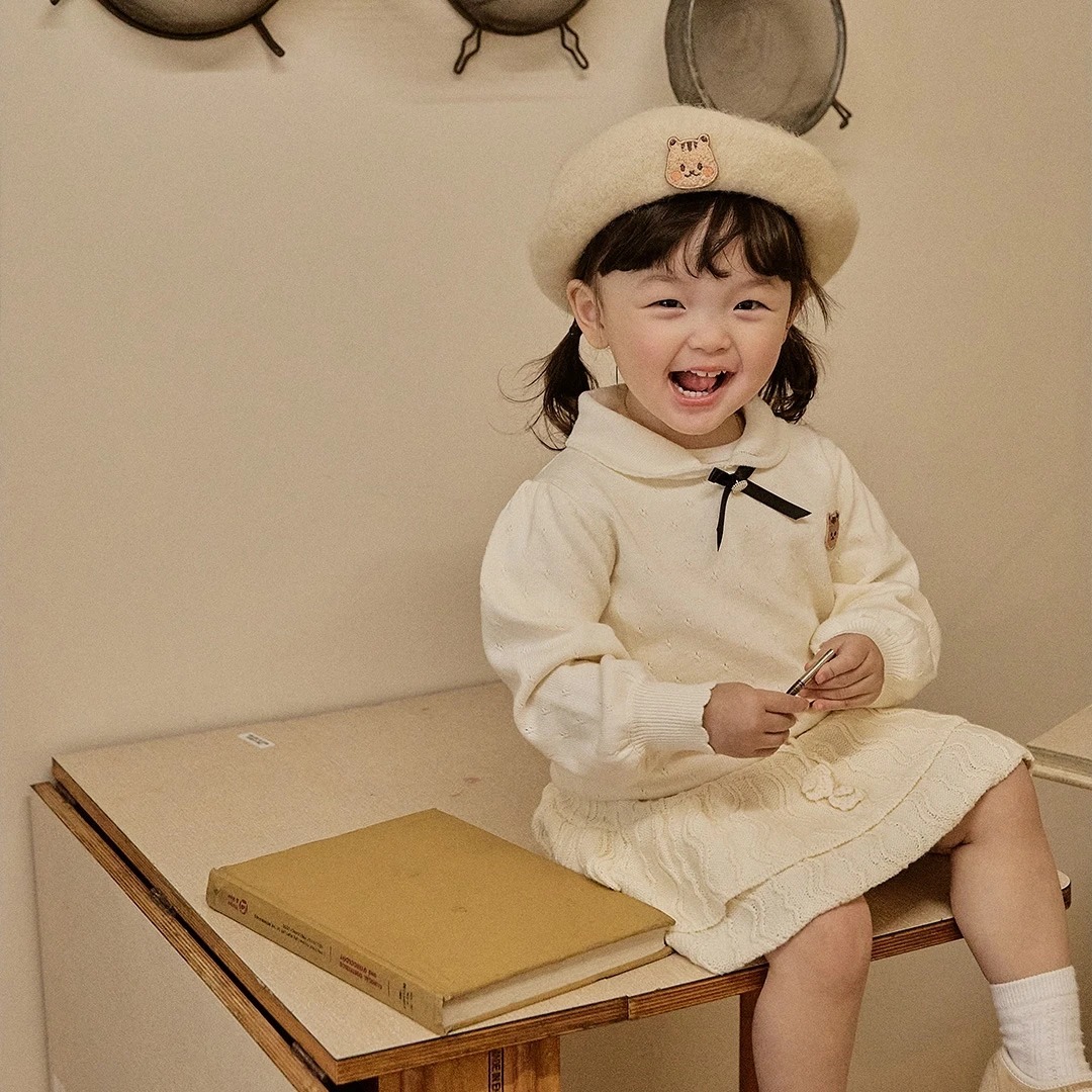 24F/W DTD暖暖校園風系列-毛線蛋糕短裙