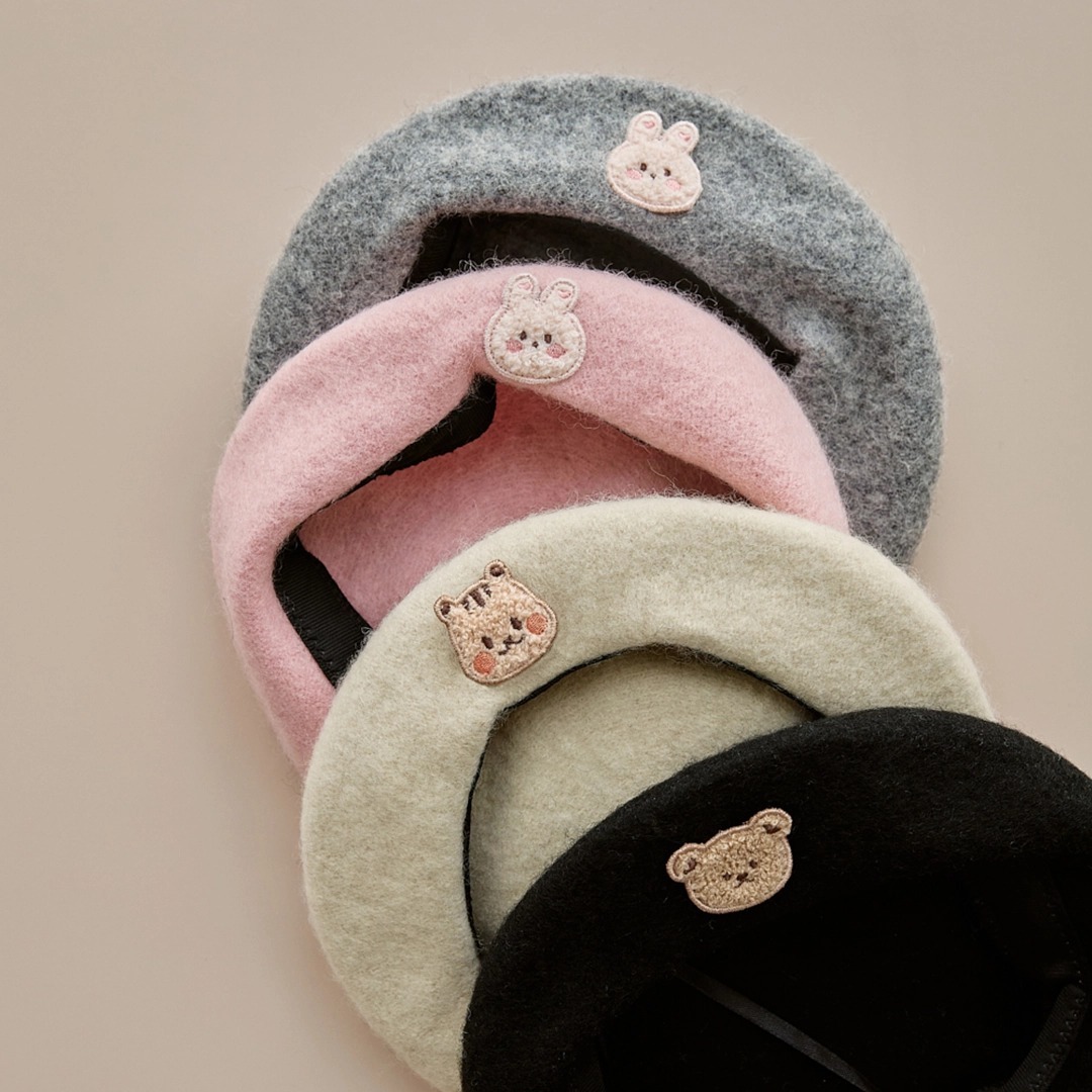 24F/W DTD暖暖校園風系列-羊毛貝雷帽