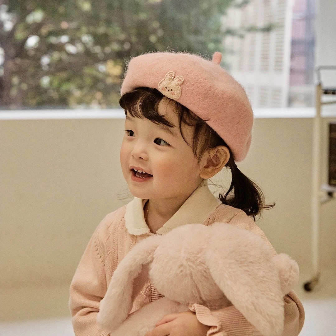 24F/W DTD暖暖校園風系列-羊毛貝雷帽