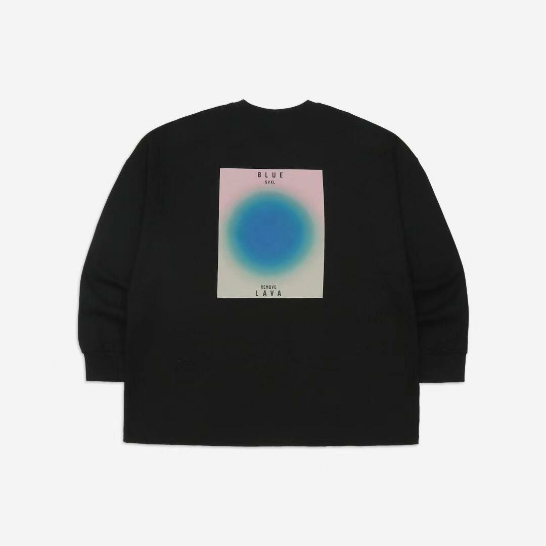 OverSize英文字圖案長袖衫 SVXL-041T