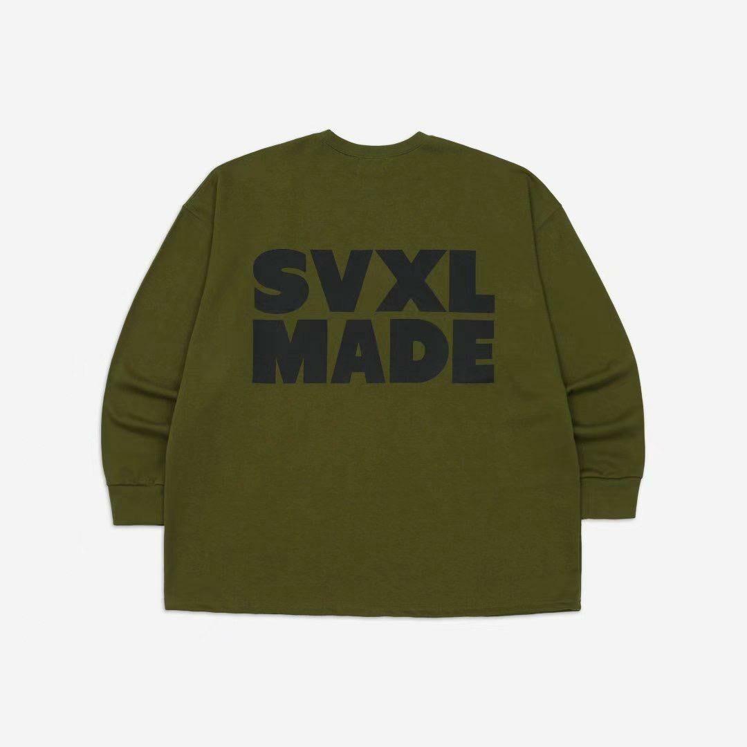 OverSize英文字圖案長袖衫 SVXL-042T