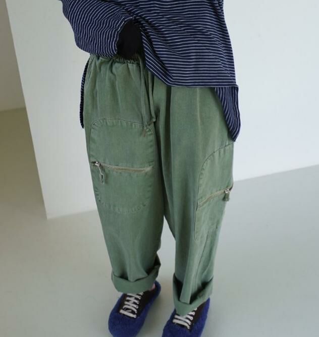 洗水淨色鬆身褲 HIGH FIVE-118P