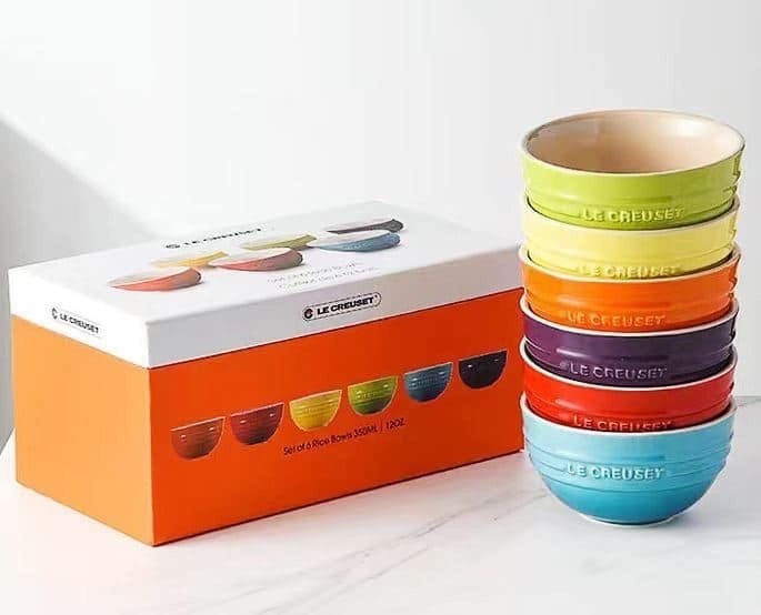 LC瓷器碗彩虹色套裝