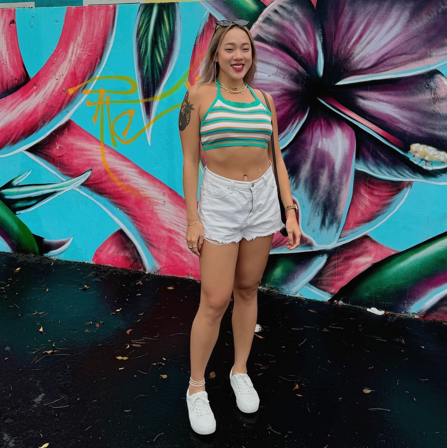 Cali vibe🌴條紋綁帶背心