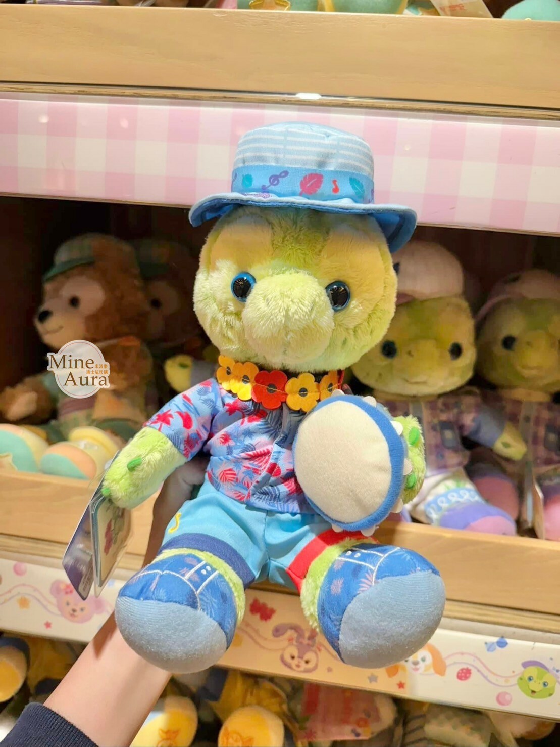2024 夏日限定 奧樂米拉 海龜 OluMel 絨毛 SS號 娃娃 玩偶 -香港迪士尼樂園