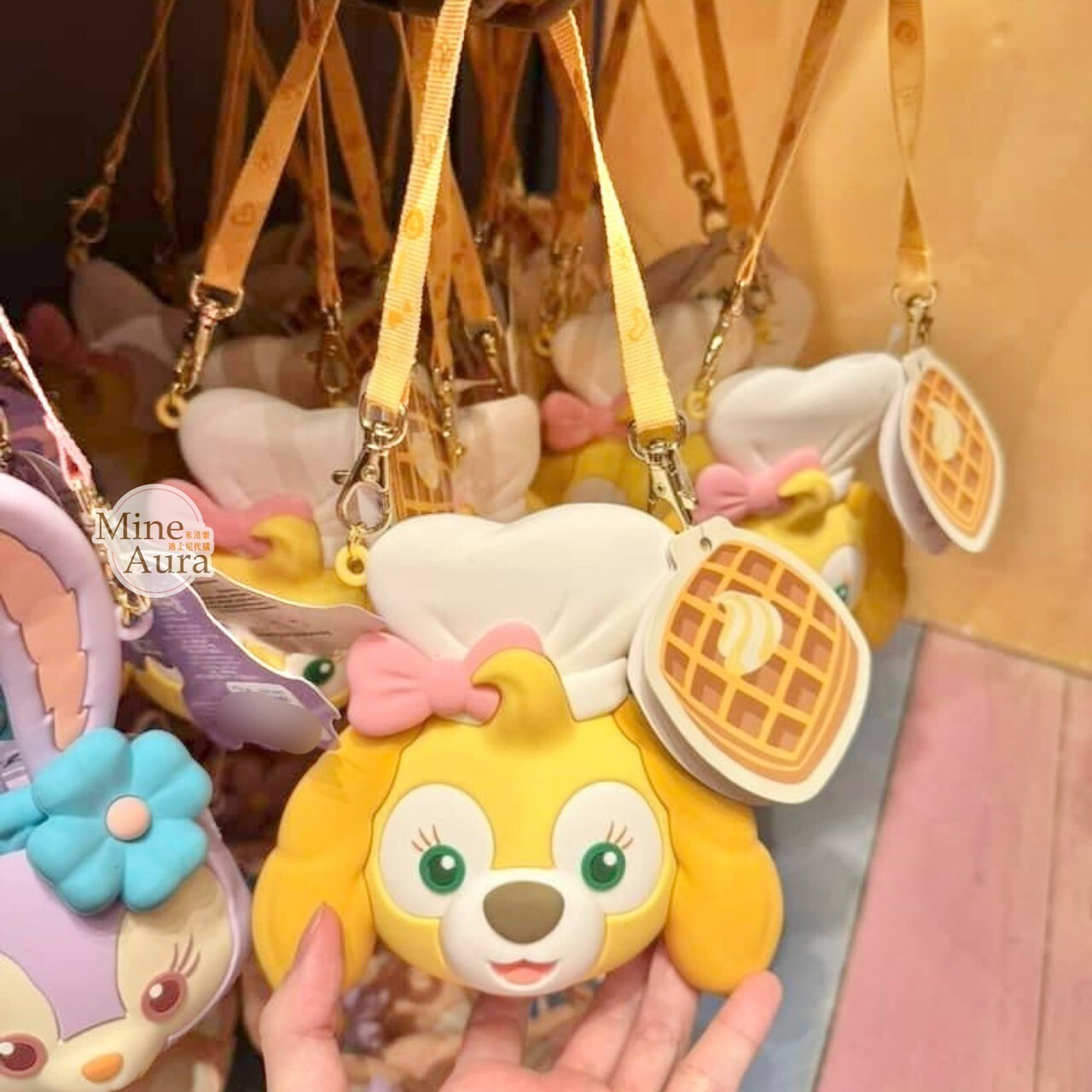 可琦安 餅乾 CookieAnn 矽膠 大頭造型 手提 糖果盒 收納袋 -香港迪士尼樂園