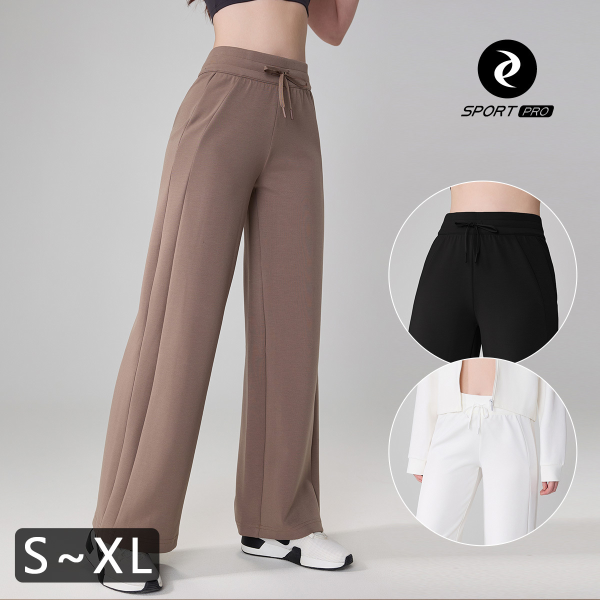 高腰空氣棉寬鬆休閒瑜珈/運動/機能褲*