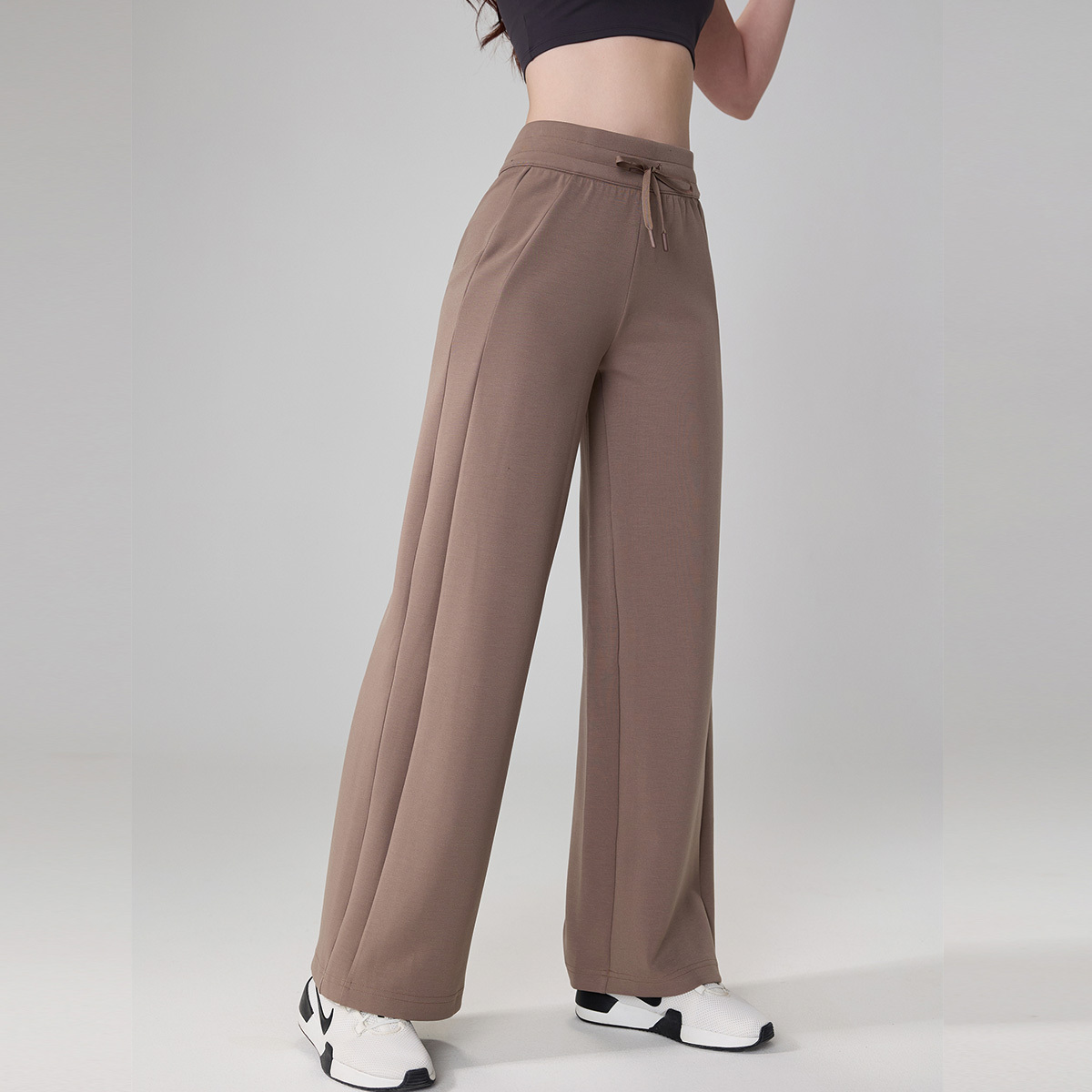 高腰空氣棉寬鬆休閒瑜珈/運動/機能褲*