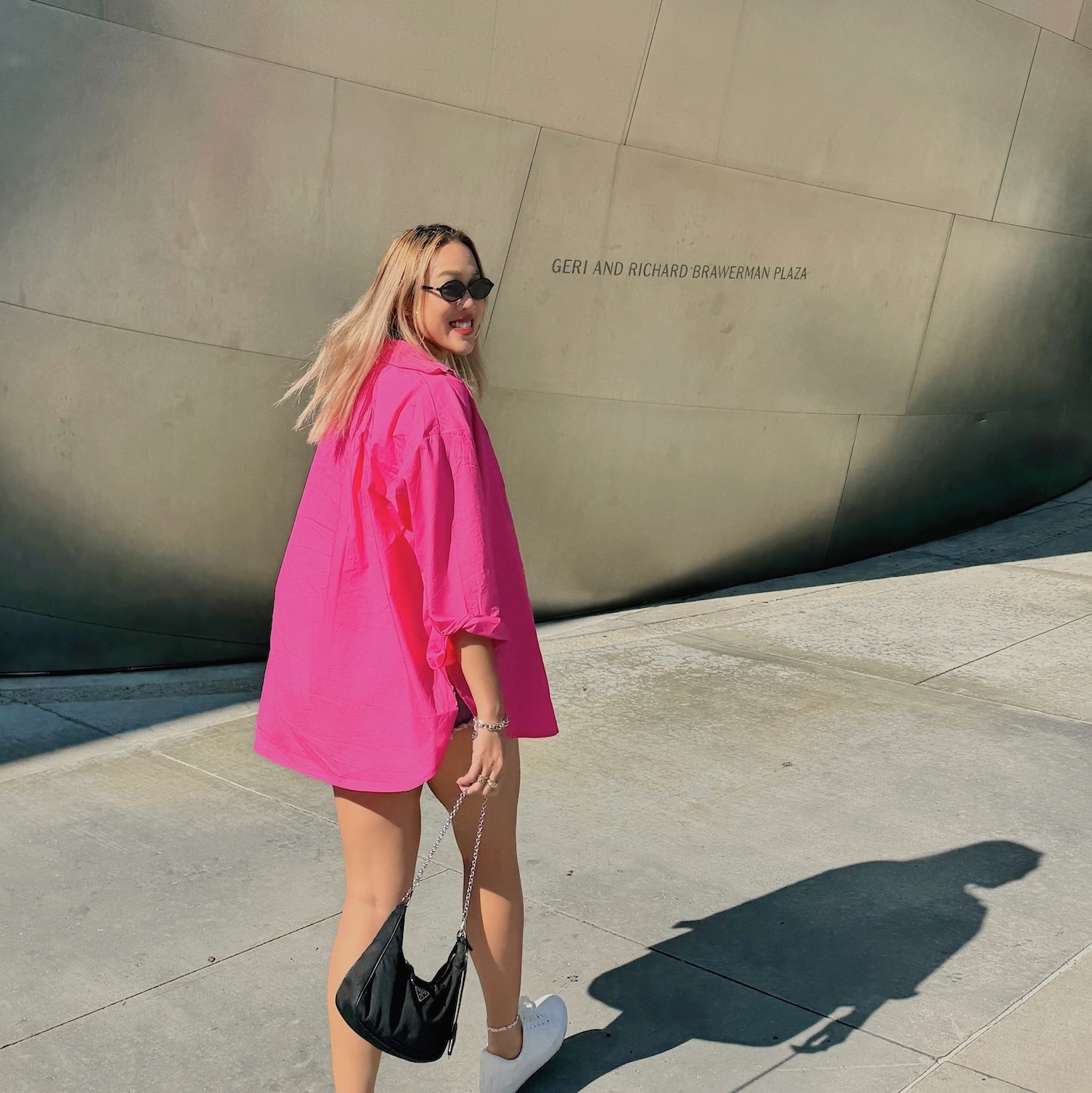 多種穿法🍒美式莓紅BF襯衫