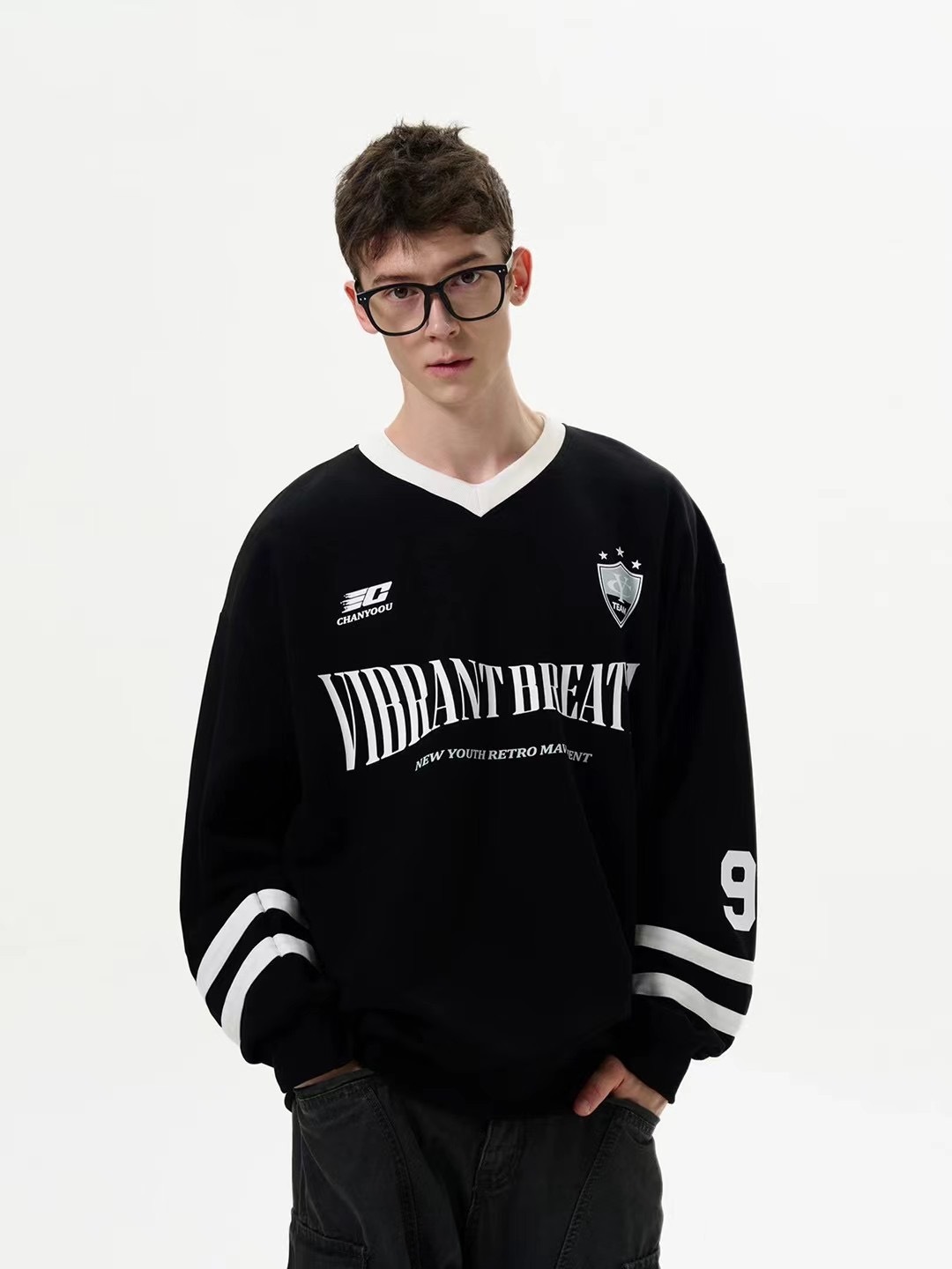 (GOAL) 球衣 美式 盾牌 長袖 L215Q24 淺耀