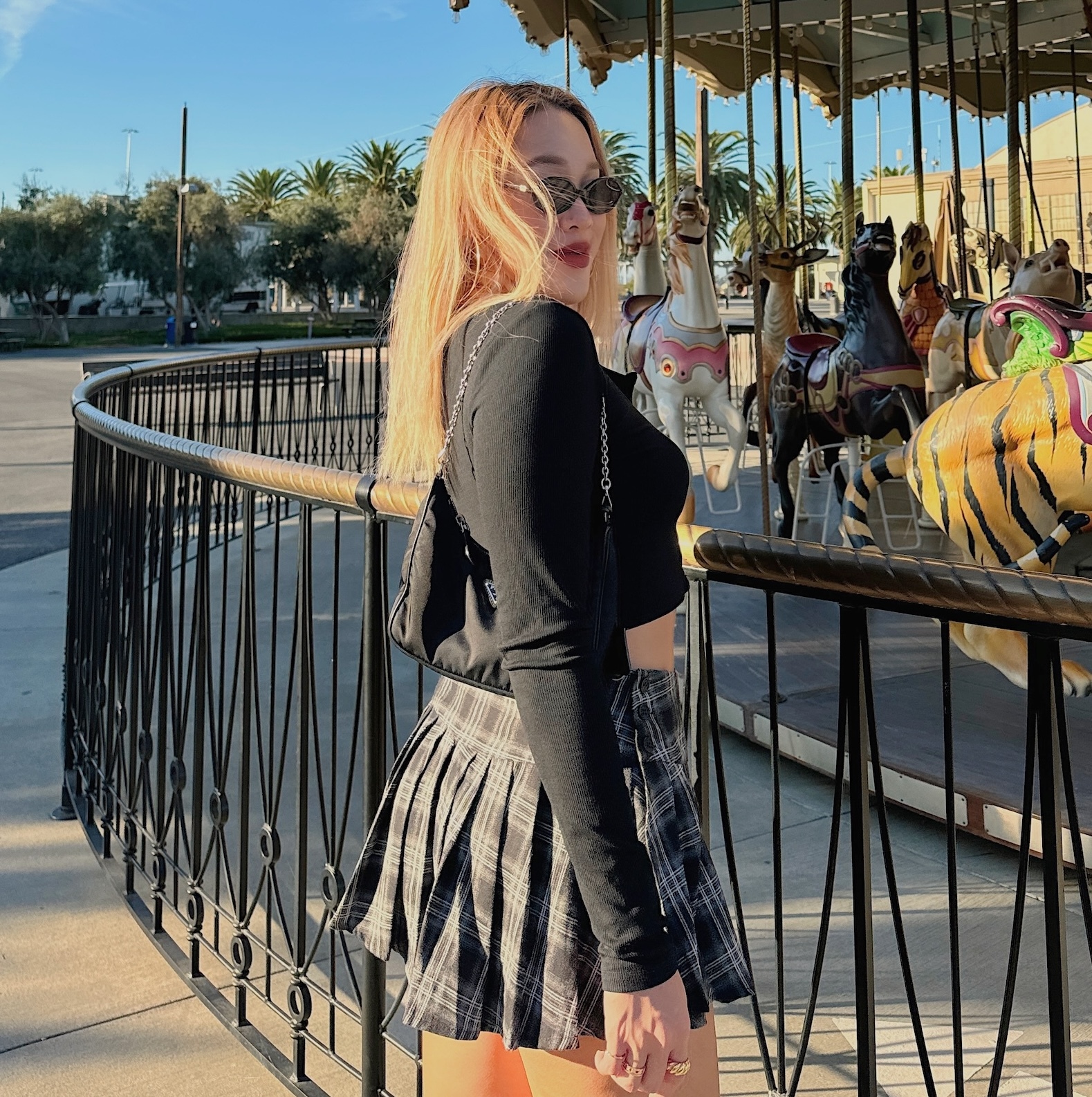 Mean Girls🎒美式格紋百摺裙