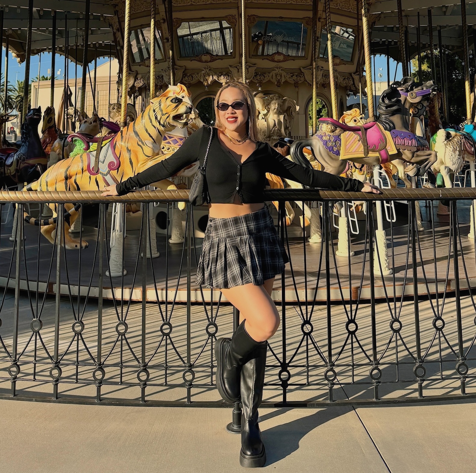 Mean Girls🎒美式格紋百摺裙