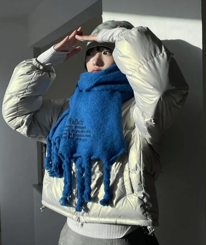 韓國連線🇰🇷 Fallett Story Logo圍巾 長圍巾 秋冬 8色/預購