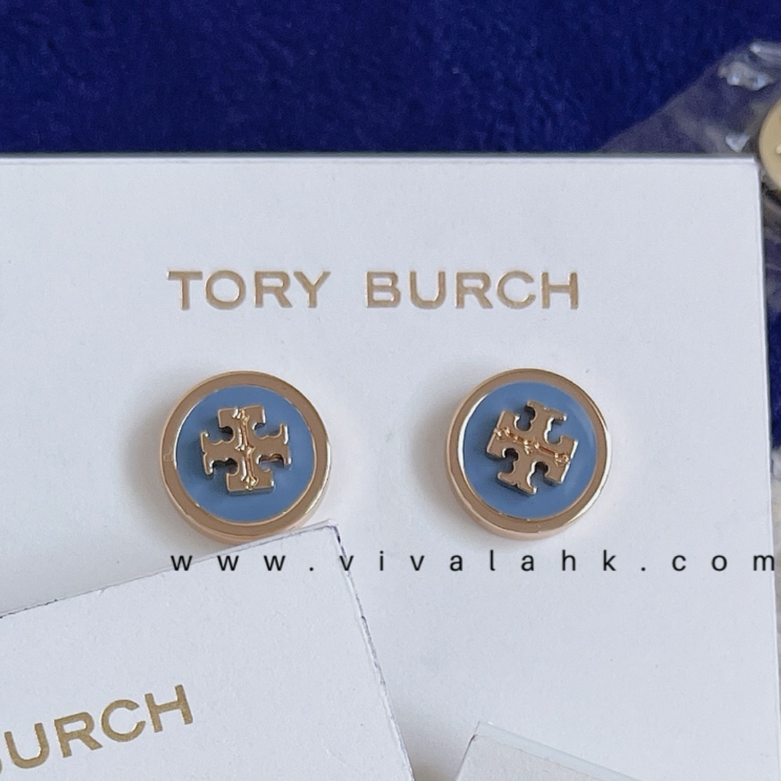 Tory Burch - 琺瑯 Logo 耳環 (75511)