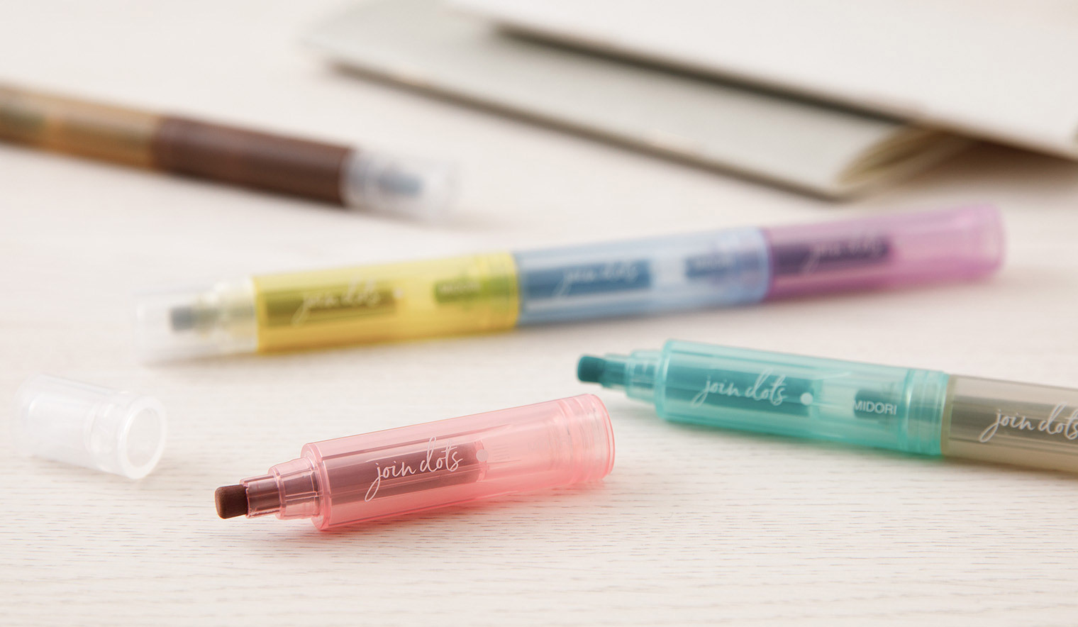 日本MIDORI．三色標記螢光筆 共6款 單支/3支組