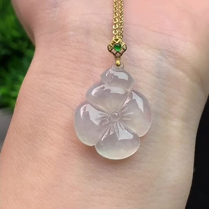 翡翠冰種花朵,天然翡翠A玉, 緬甸玉, Jade, Jadeite