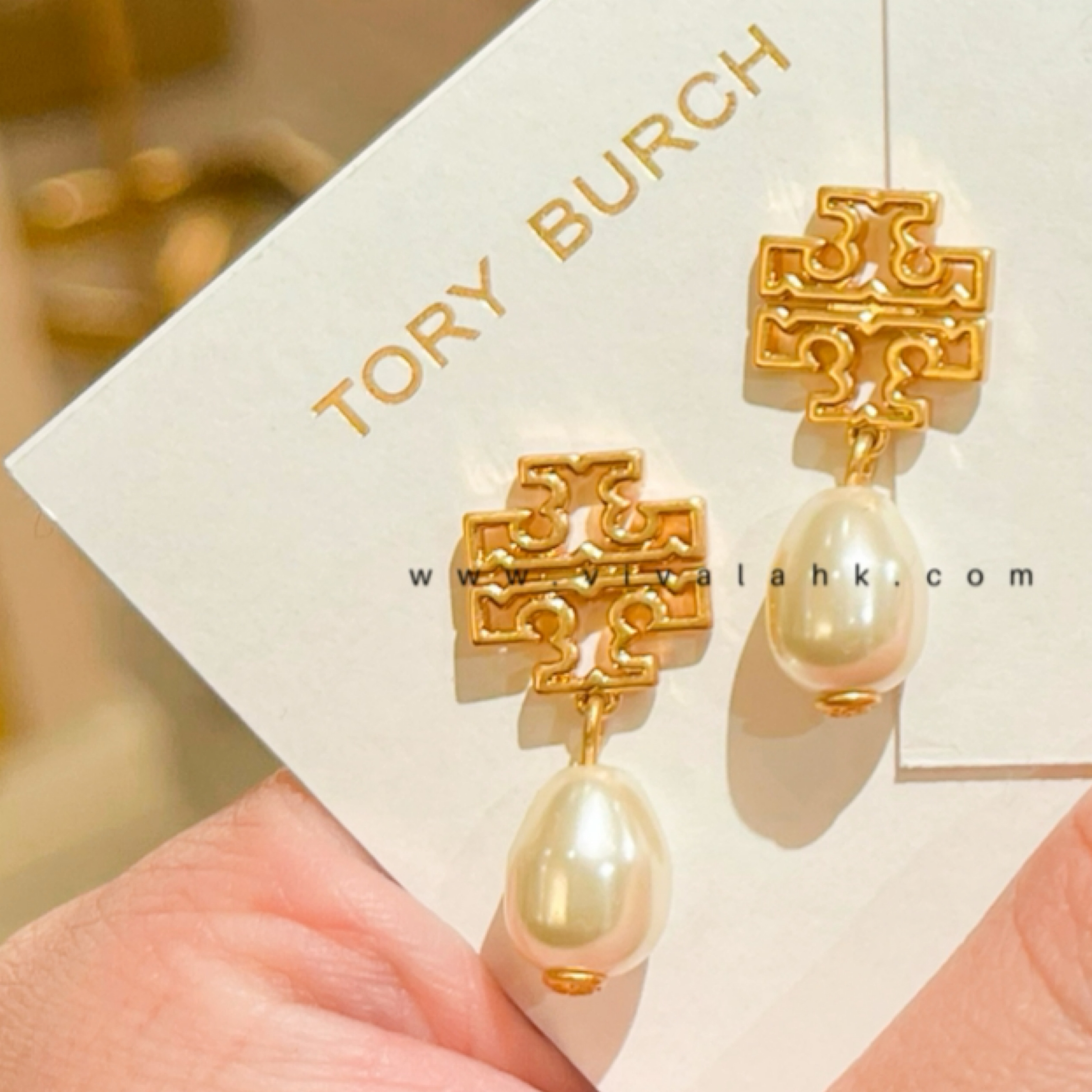 Tory Burch - Britten 珍珠吊墜 Earrings (82435)
