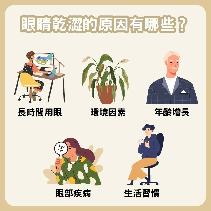 眼睛乾澀的原因有哪些？長時間用眼影響更大