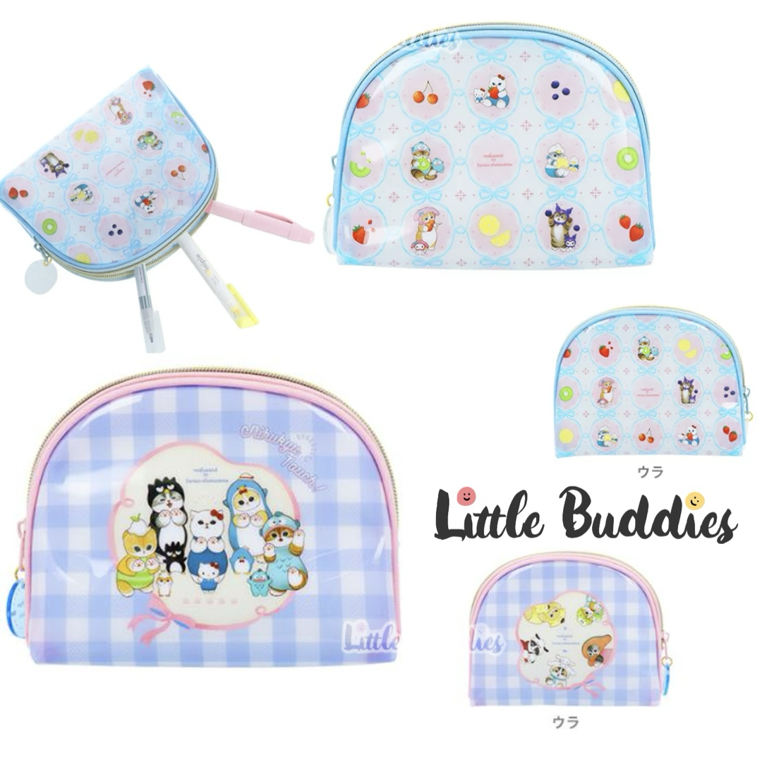 日本 Sanrio x mofusand 多用途拉鏈化妝袋