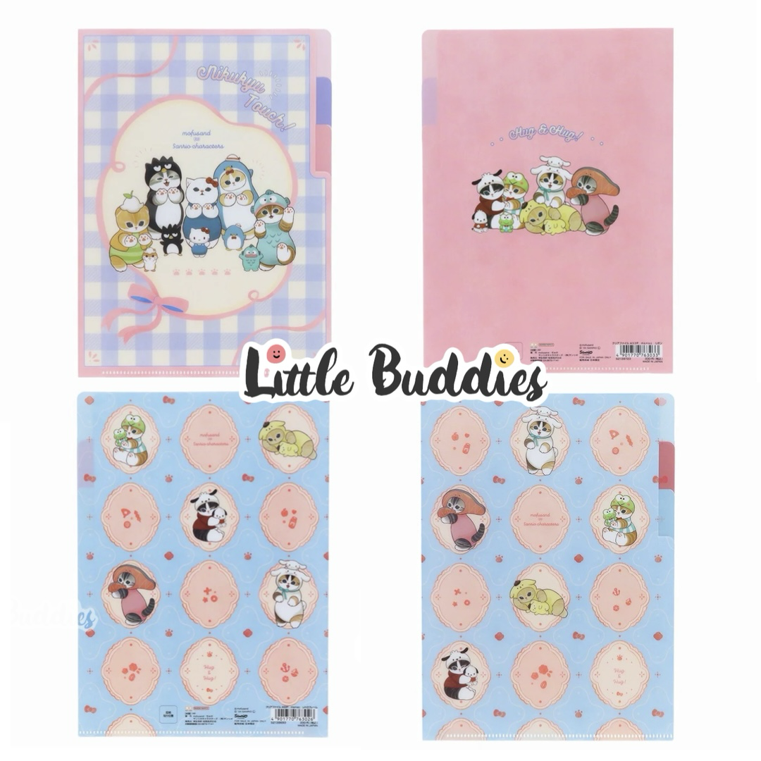 日本 Sanrio x mofusand A5 3層file文件夾