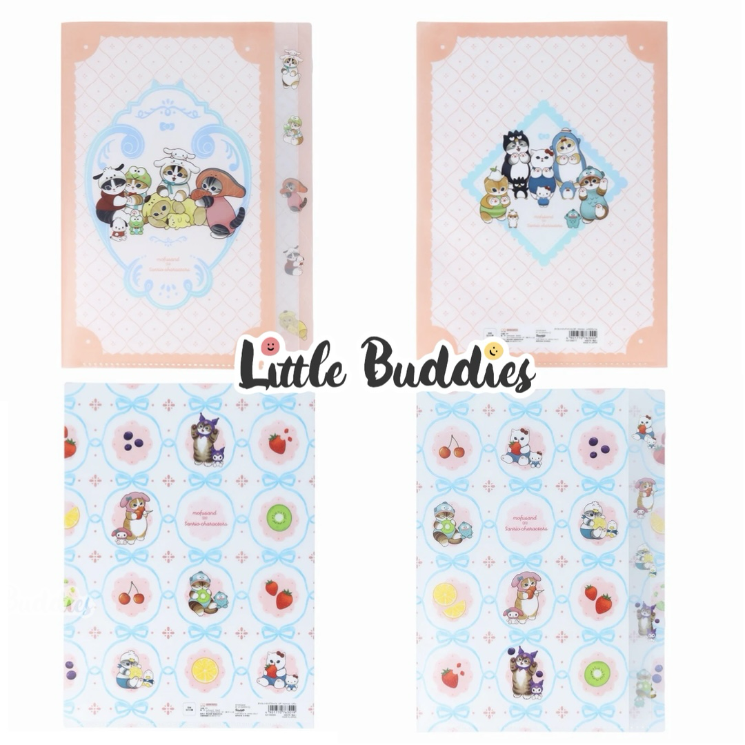 日本 Sanrio x mofusand A4 5層file文件夾