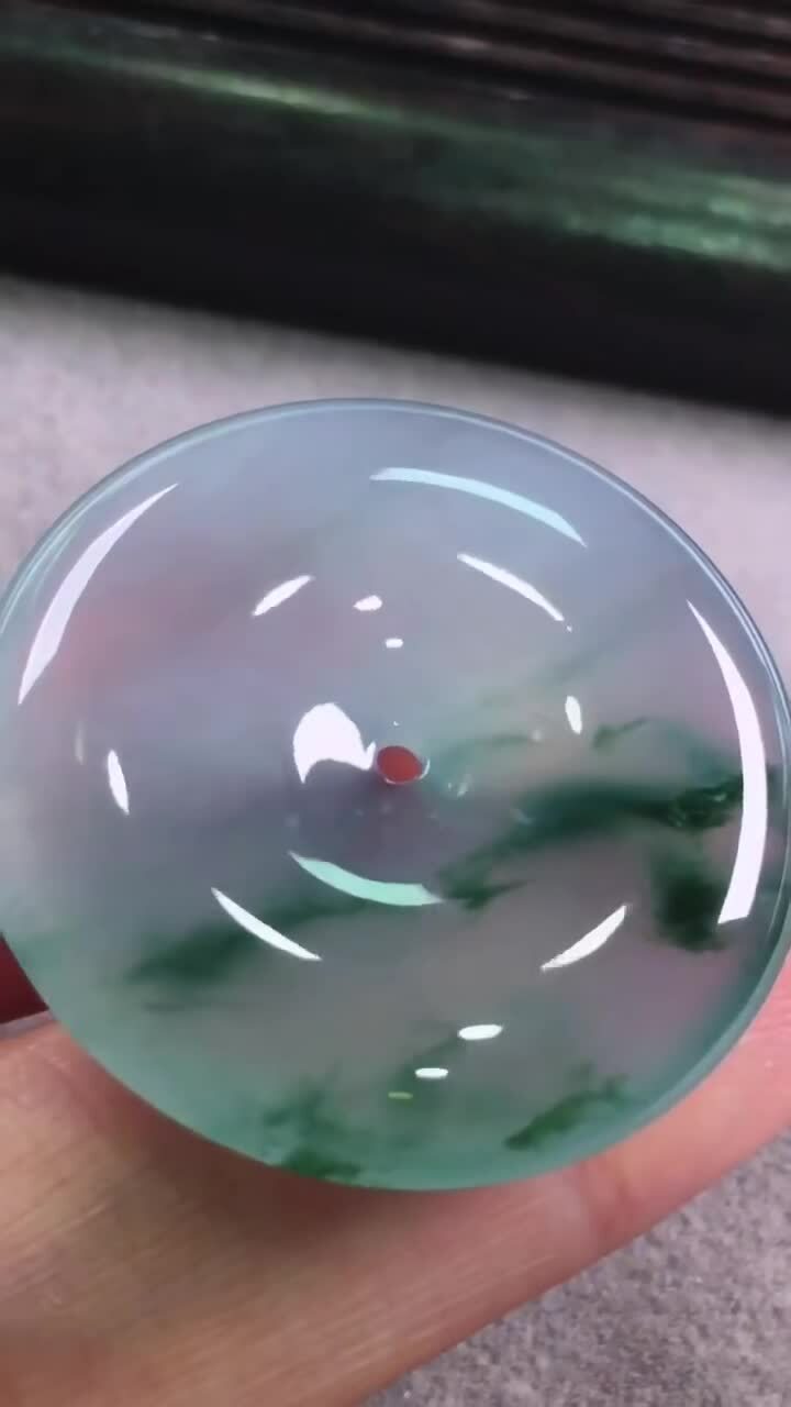 翡翠平安扣 (29.5mm直徑),天然翡翠A玉, 緬甸玉, Jade, Jadeite