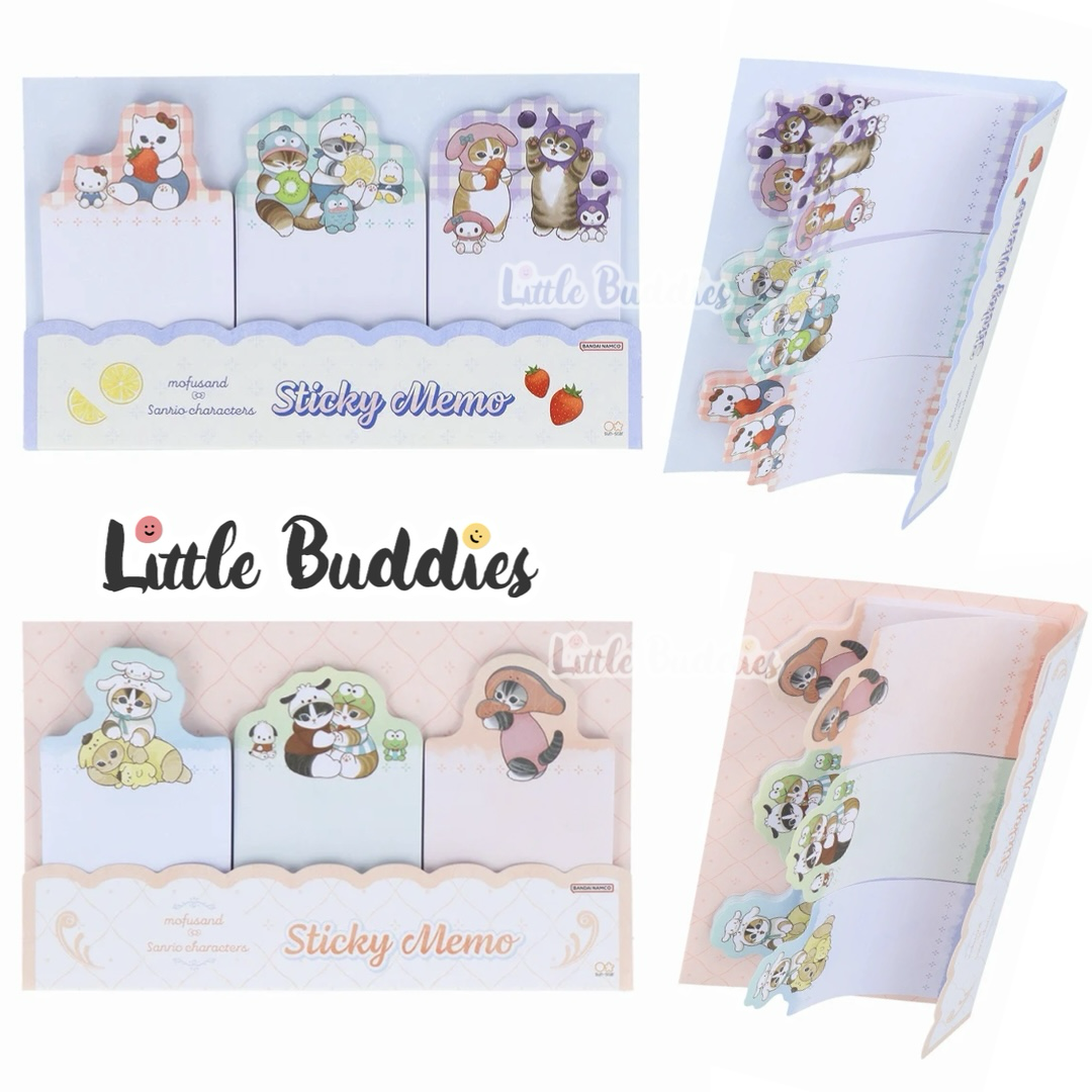 日本 Sanrio x mofusand 便條貼