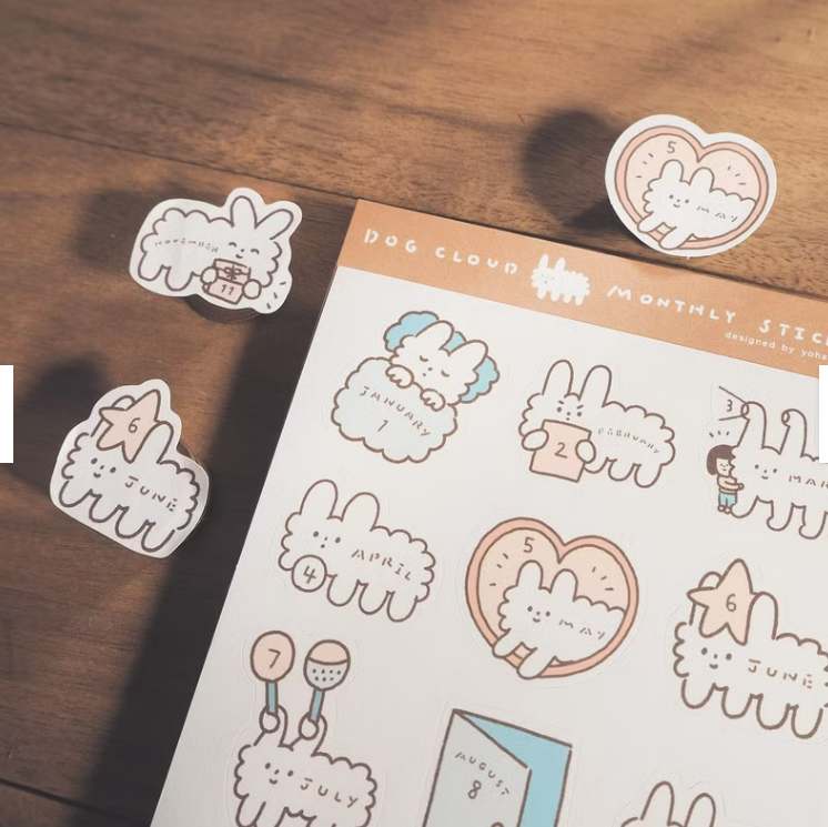 YOHAND CLOUD MONTHLY STICKER