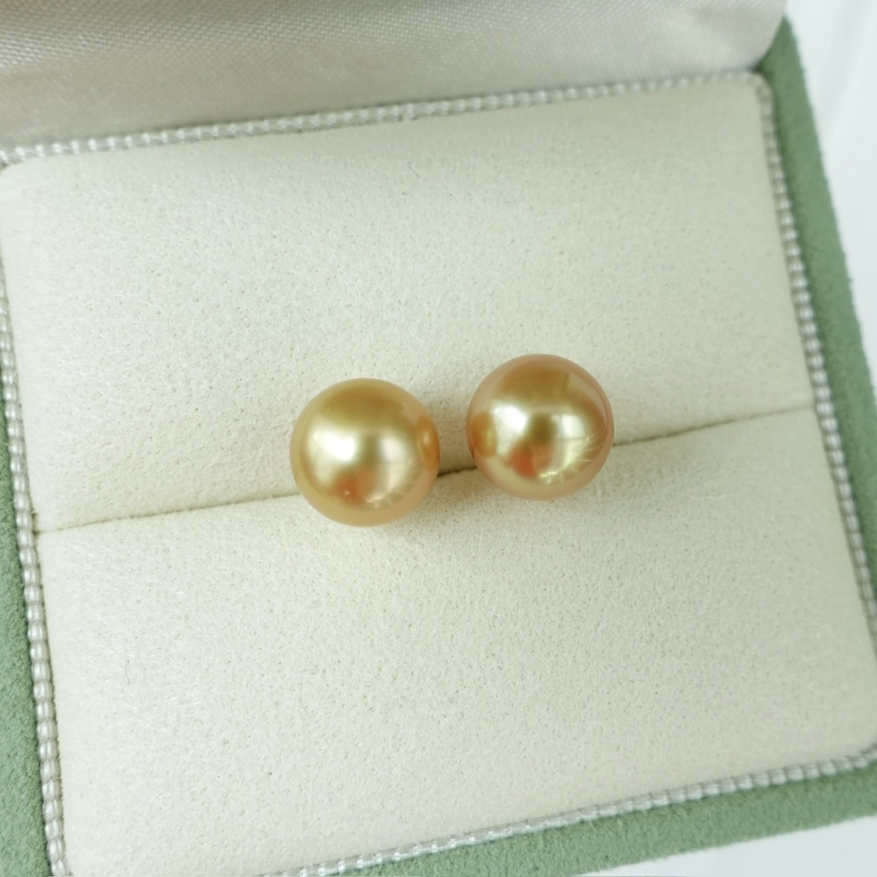 9-10mm南洋金珠 - 濃金