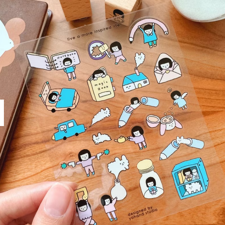 透明割型小貼紙 / 自由｜右手超人 臺灣