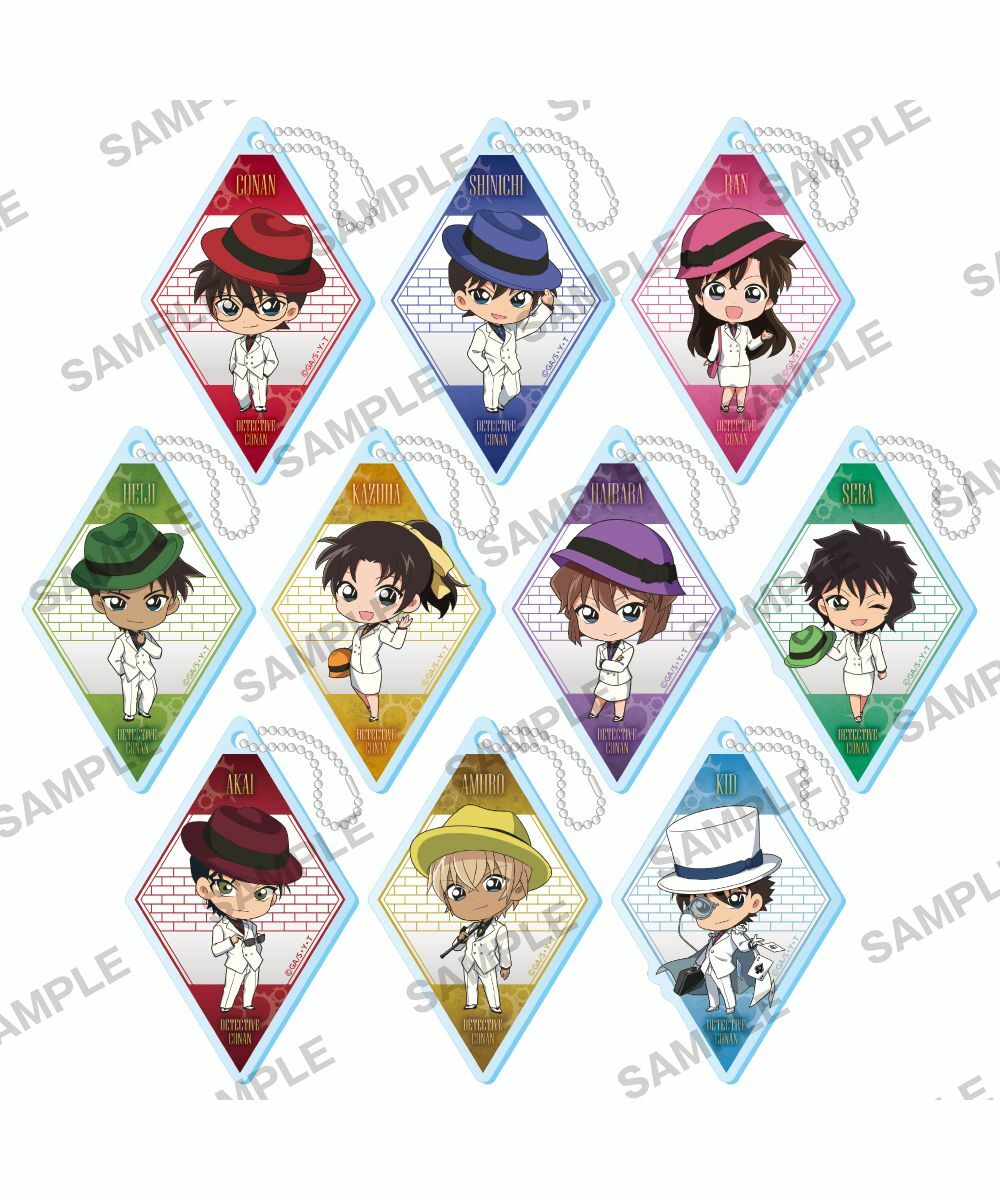 預購-「名偵探柯南」 Niitengo壓克力鑰匙圈 舊西裝 第2彈ver. BOX販售【日本進口精品】