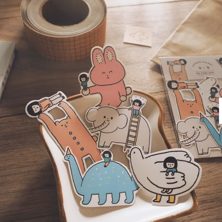 YOHAND Waterproof medium stickers pet