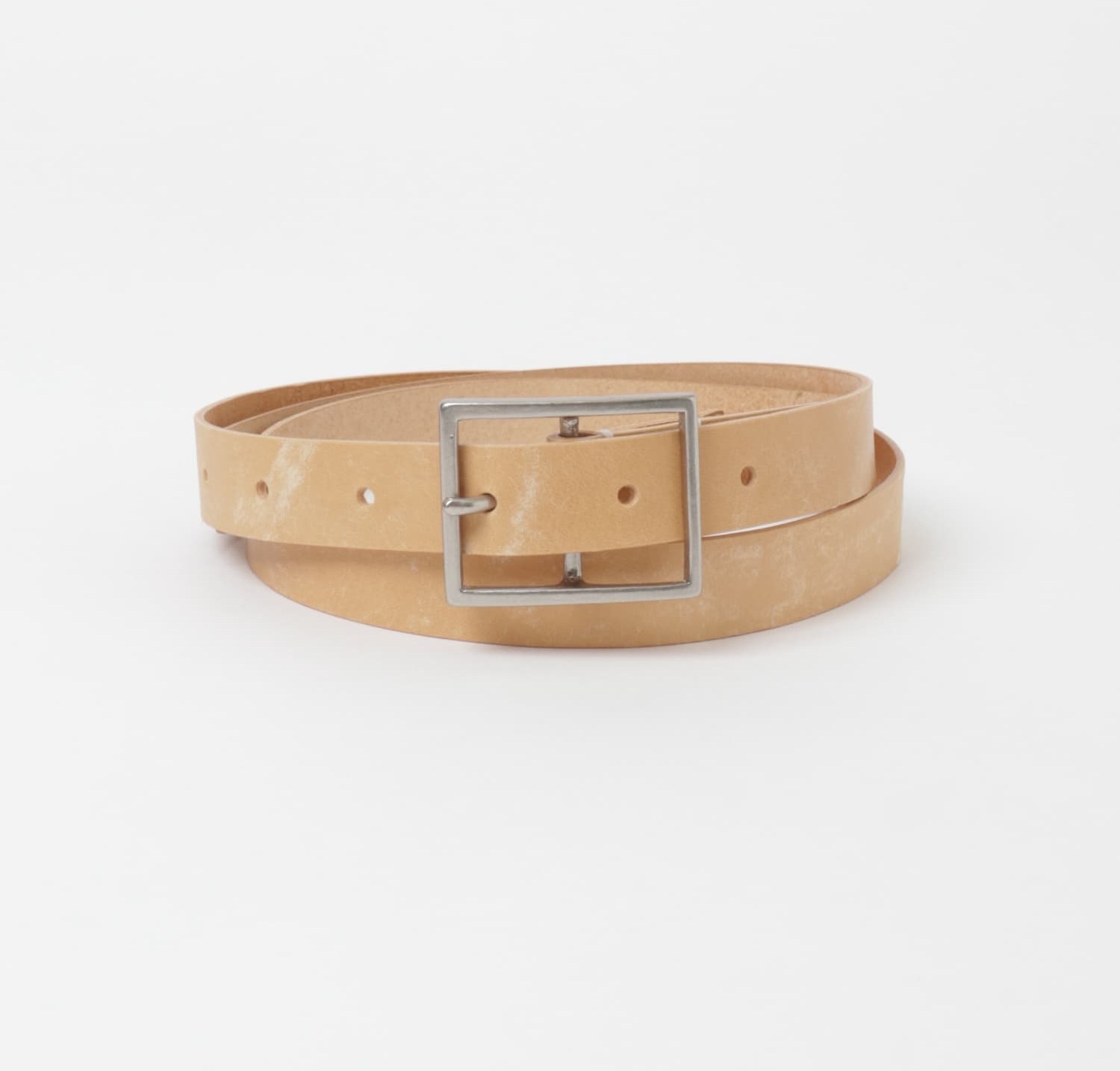 Hender Scheme SQUARE BUCKLE BELT *Cowhide - NATURAL PRE ORDER ITEM (預訂中)