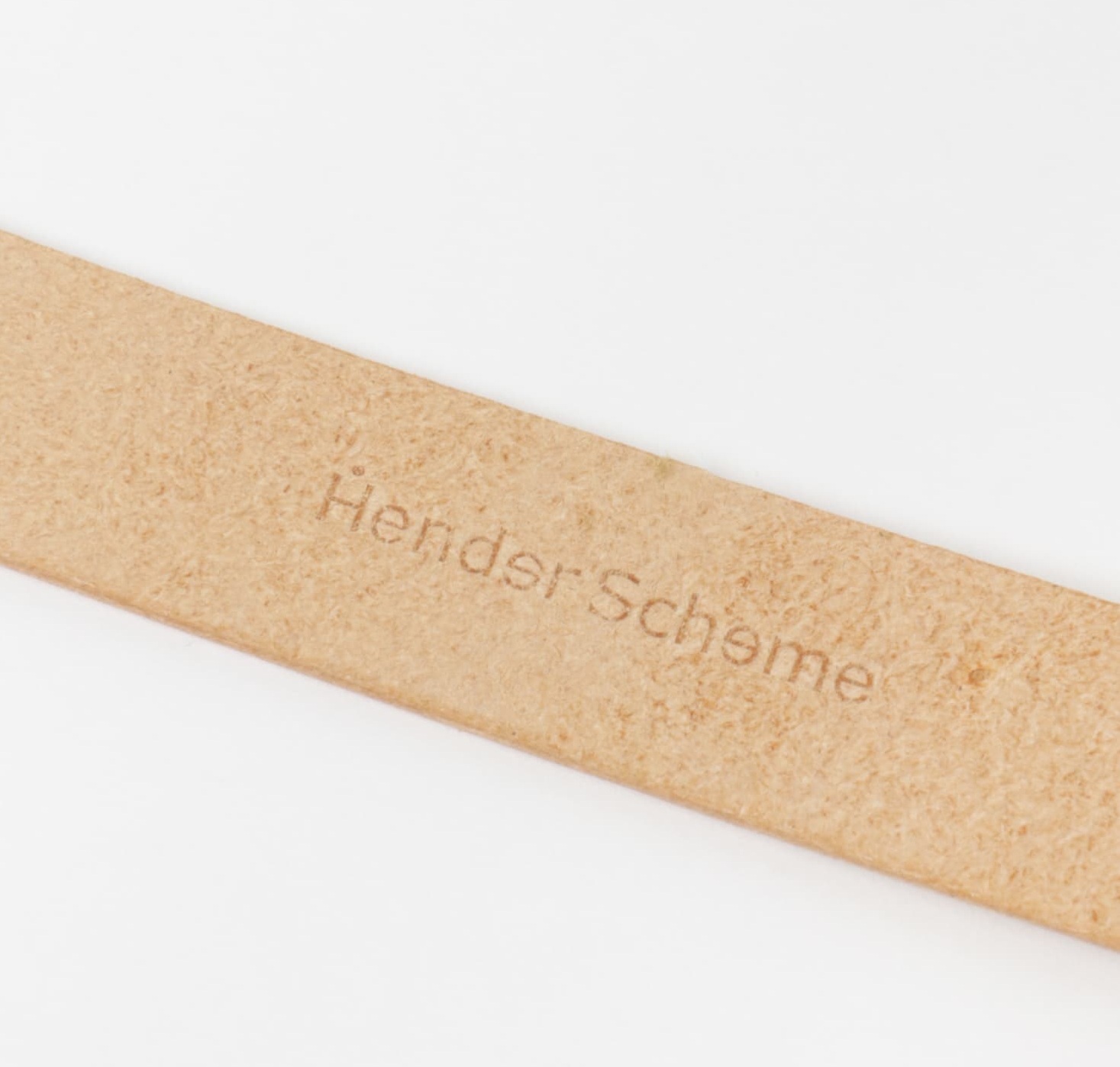Hender Scheme SQUARE BUCKLE BELT *Cowhide - NATURAL PRE ORDER ITEM (預訂中)