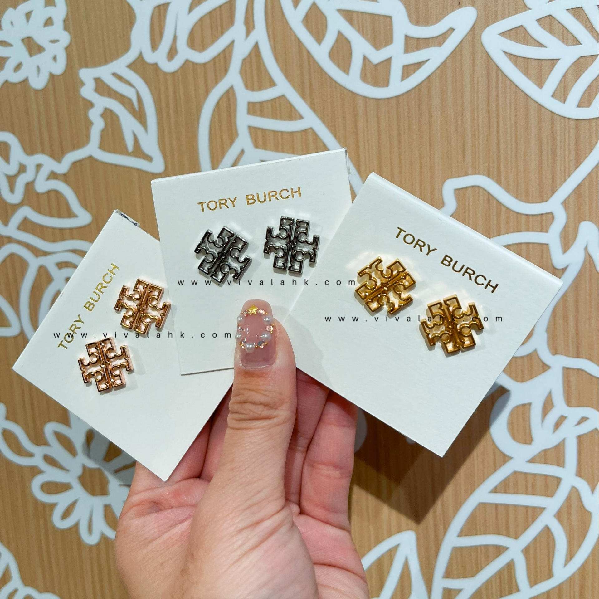 Tory Burch - Britten Logo 耳環 80248