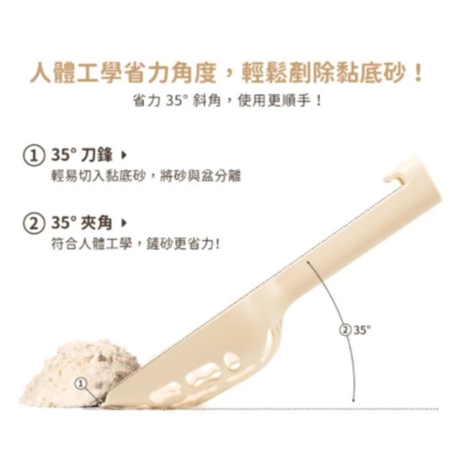 汪喵星球｜專利 8 字快篩貓砂鏟 貓砂鏟 豆腐砂專用 貓砂剷