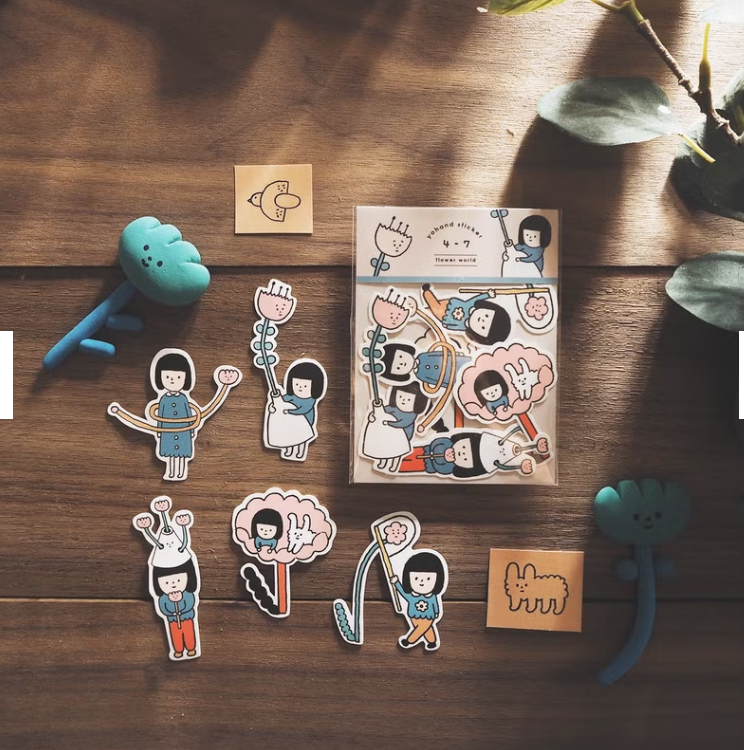 YOHAND Waterproof medium stickers flower