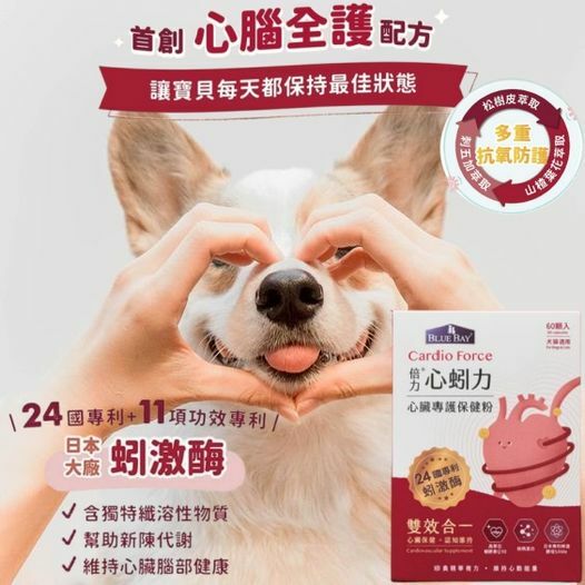 BlueBay心蚓力寵物補腦護心