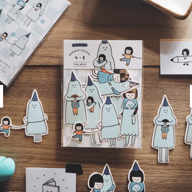 YOHAND Waterproof medium stickers hug ghost