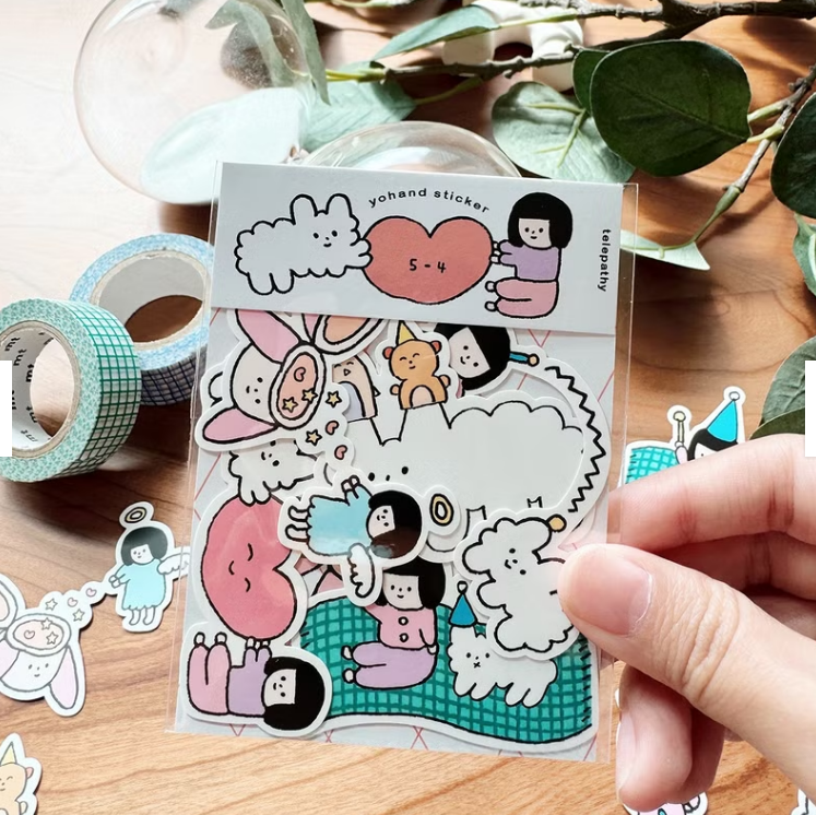 YOHAND Waterproof medium stickers telepathy