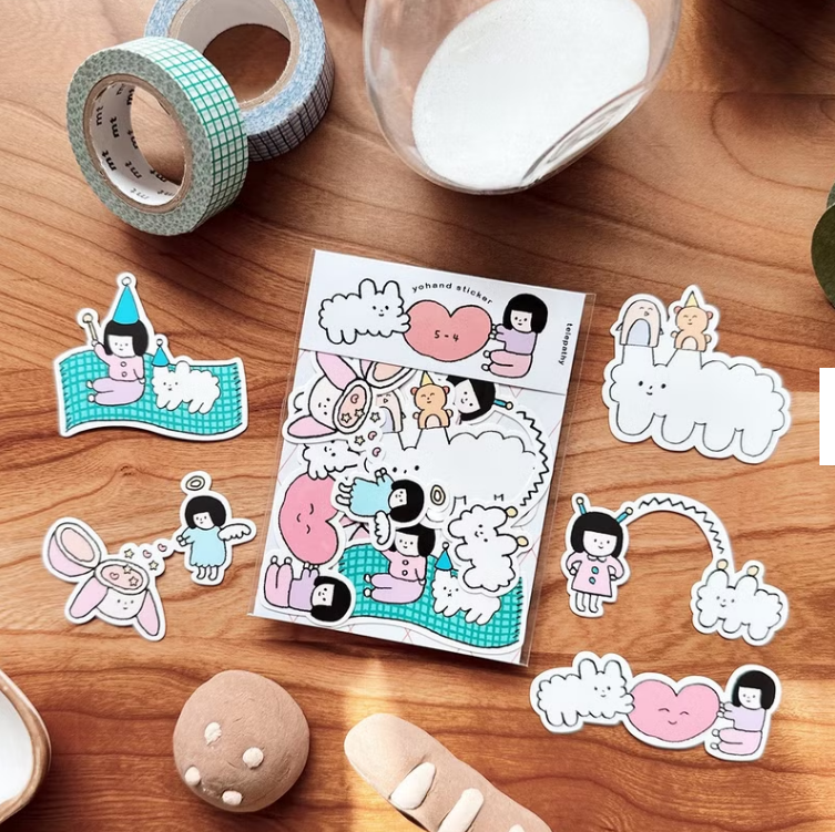 YOHAND Waterproof medium stickers telepathy