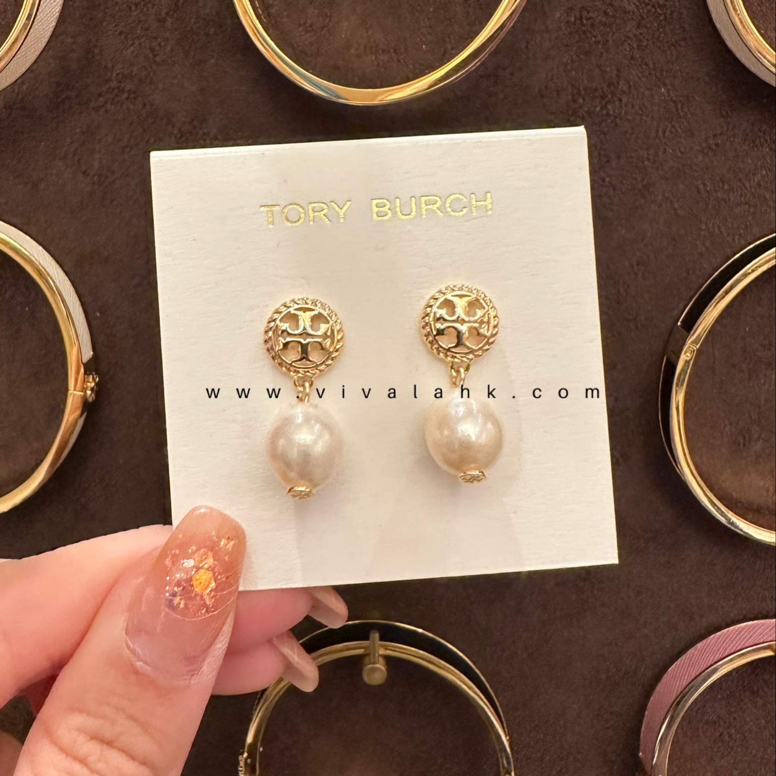 Tory Burch - Rope Logo Drop Earrings (136616)